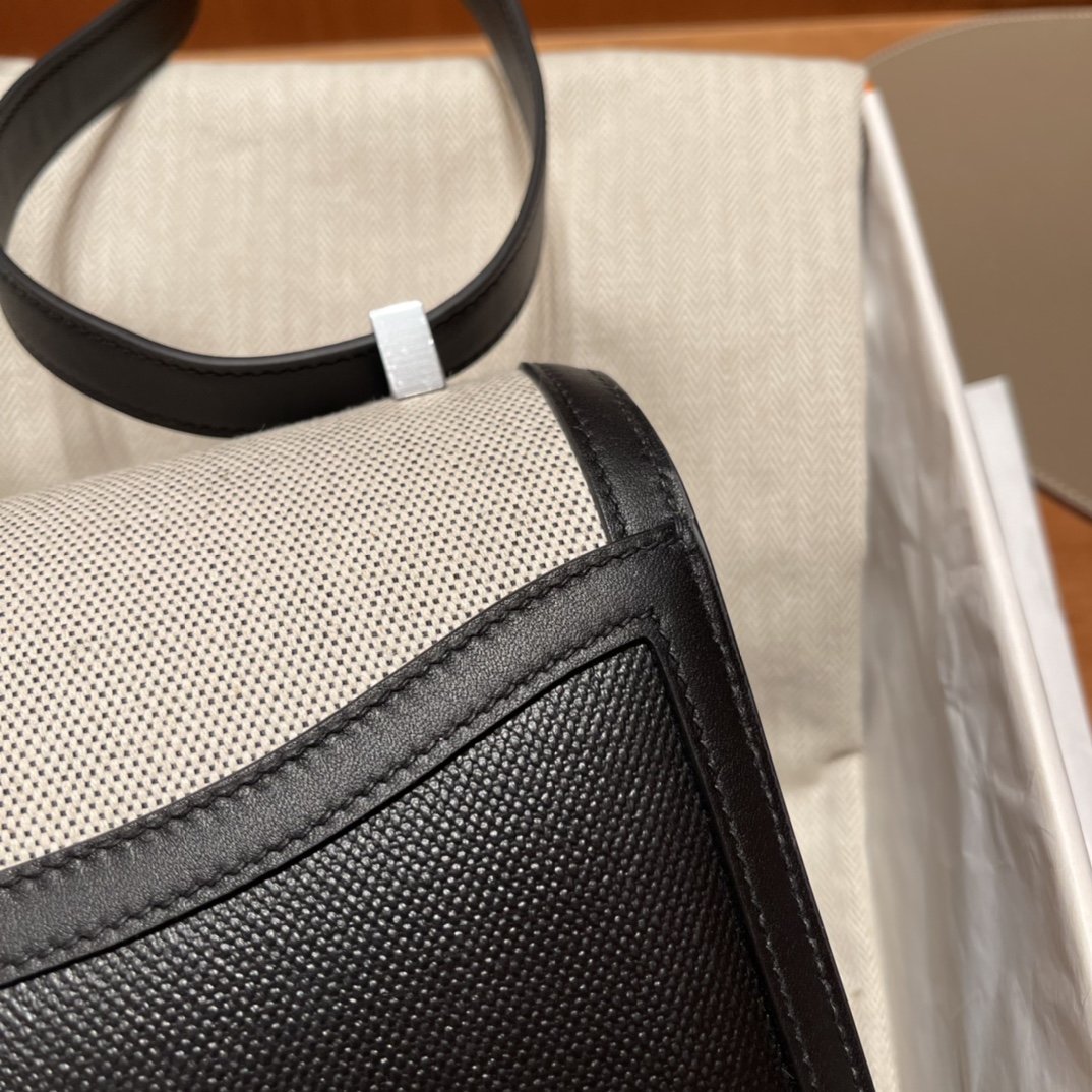 에르메스 콘스탄스24 캔버스 블랙 은장